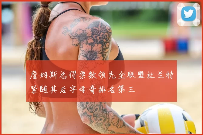 詹姆斯总得票数领先全联盟杜兰特紧随其后字母哥排名第三