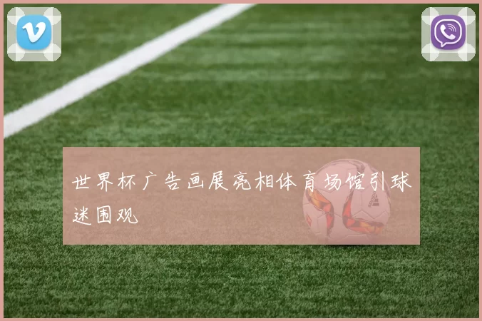 世界杯广告画展亮相体育场馆引球迷围观
