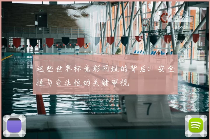 这些世界杯竞彩网址的背后：安全性与合法性的关键审视