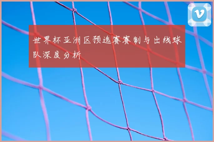 世界杯亚洲区预选赛赛制与出线球队深度分析